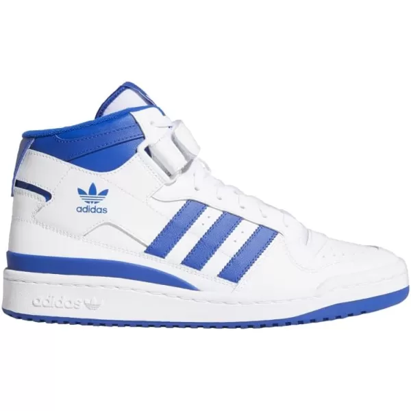 imageadidas Mens Forum Mid SneakerWhiteTeam Royal BlueWhite