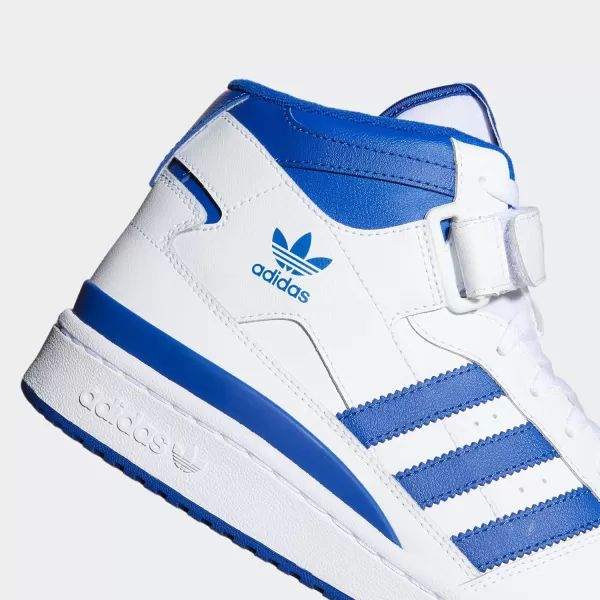 imageadidas Mens Forum Mid SneakerWhiteTeam Royal BlueWhite