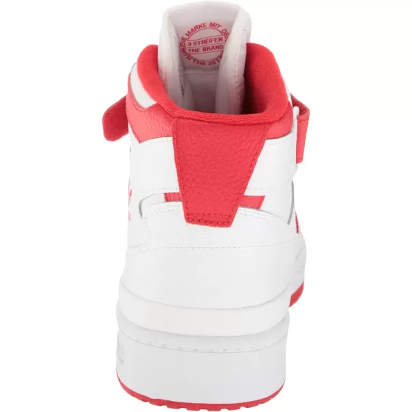 imageadidas Mens Forum Mid SneakerWhiteVivid RedWhite