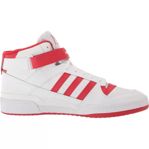 imageadidas Mens Forum Mid SneakerWhiteVivid RedWhite