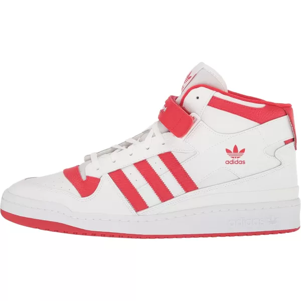 imageadidas Mens Forum Mid SneakerWhiteVivid RedWhite