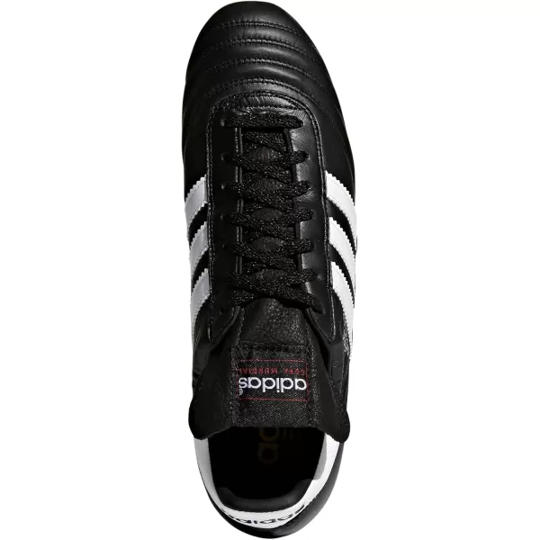 imageadidas Mens Samba Leather Short Tongue SoccerBlackWhite