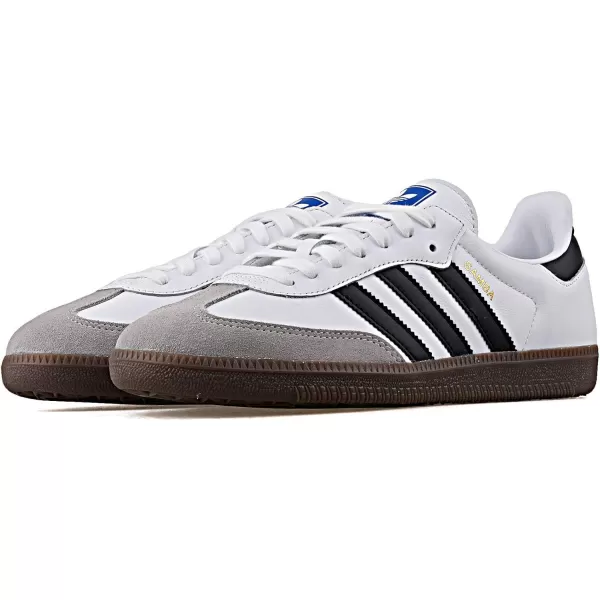 imageadidas Mens Samba Leather Short Tongue SoccerWhiteBlack