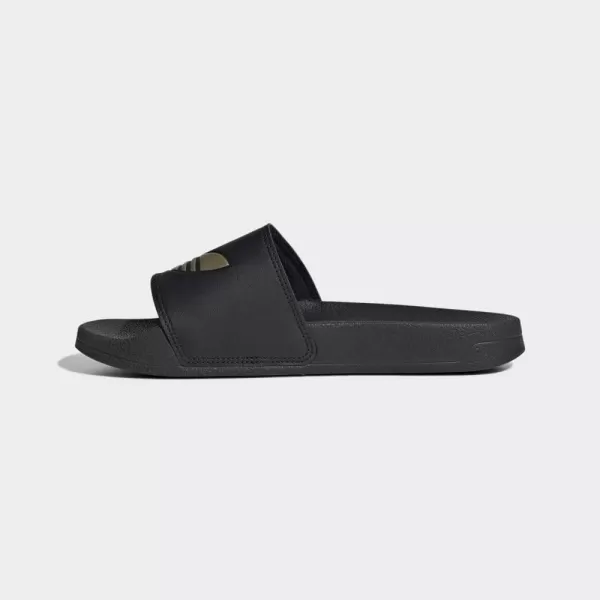 imageadidas Originals Mens Adilette Lite SlideCore BlackCore BlackMatte Gold