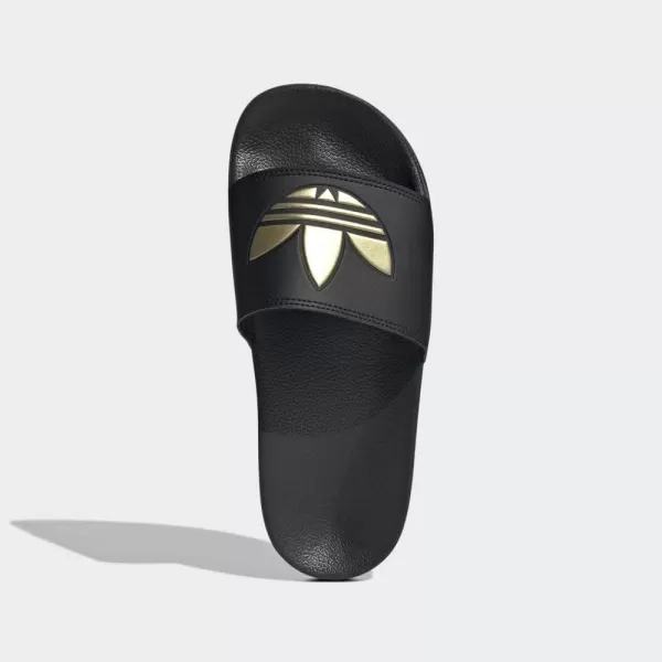 imageadidas Originals Mens Adilette Lite SlideCore BlackCore BlackMatte Gold