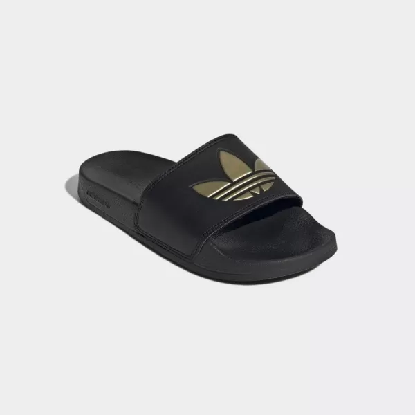 imageadidas Originals Mens Adilette Lite SlideCore BlackCore BlackMatte Gold