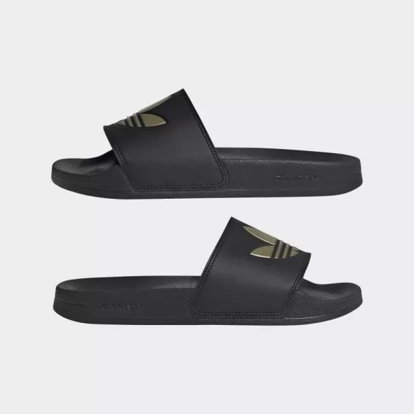 imageadidas Originals Mens Adilette Lite SlideCore BlackCore BlackMatte Gold