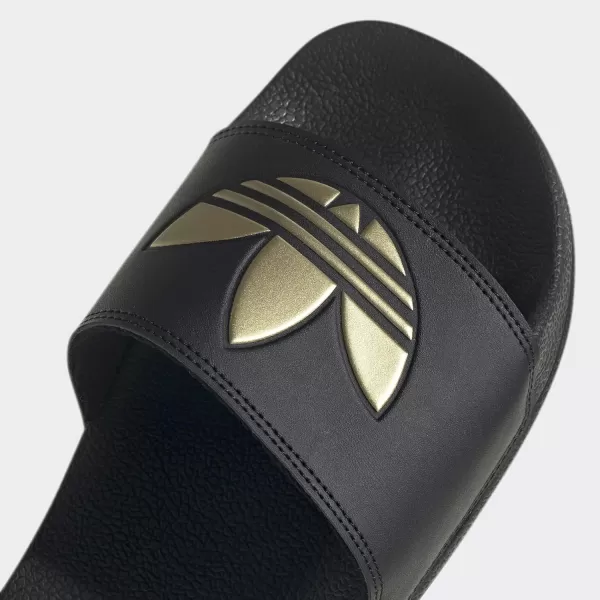 imageadidas Originals Mens Adilette Lite SlideCore BlackCore BlackMatte Gold