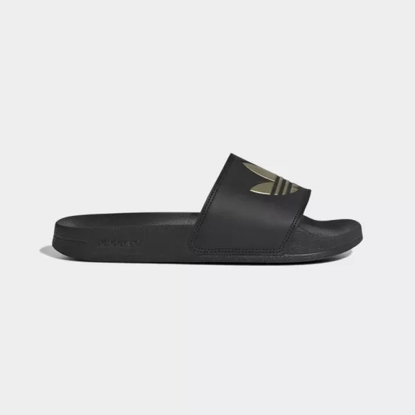 imageadidas Originals Mens Adilette Lite SlideCore BlackCore BlackMatte Gold