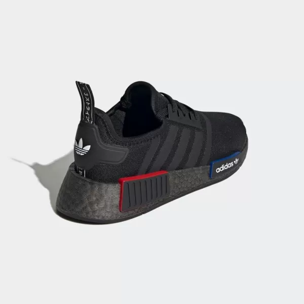 imageadidas UnisexChild NMDr1s Running ShoeRunning ShoeBlackBlackGrey3