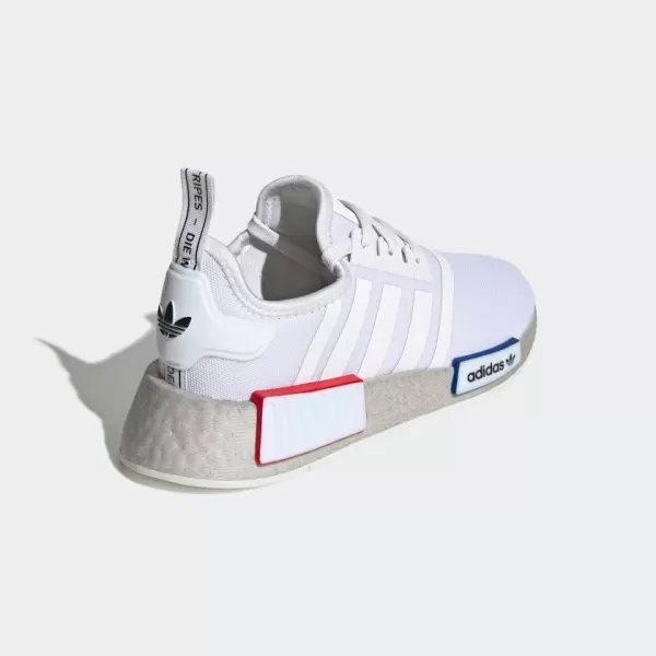 imageadidas UnisexChild NMDr1s Running ShoeRunning ShoeWhiteWhiteGrey