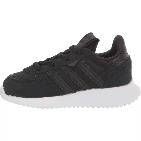 imageadidas UnisexChild Retropy F2 SneakerBlackBlackWhite Elastic