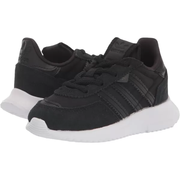 imageadidas UnisexChild Retropy F2 SneakerBlackBlackWhite Elastic