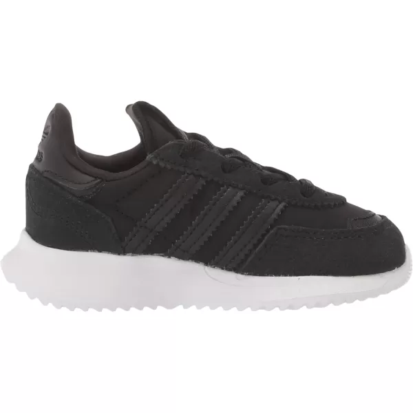 imageadidas UnisexChild Retropy F2 SneakerBlackBlackWhite Elastic