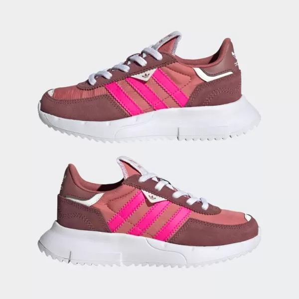 imageadidas UnisexChild Retropy F2 SneakerWonder RedTeam Shock PinkWhite