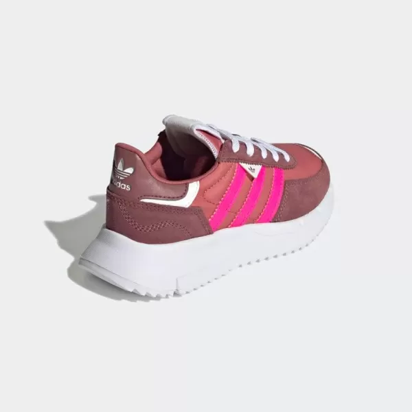 imageadidas UnisexChild Retropy F2 SneakerWonder RedTeam Shock PinkWhite