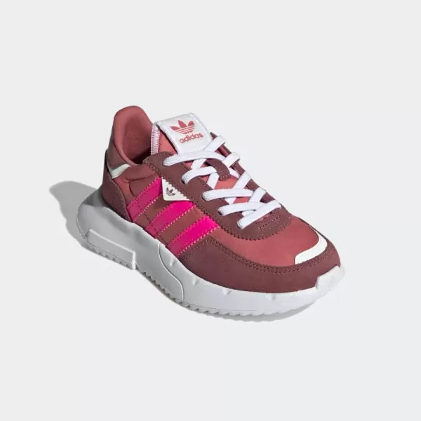 imageadidas UnisexChild Retropy F2 SneakerWonder RedTeam Shock PinkWhite