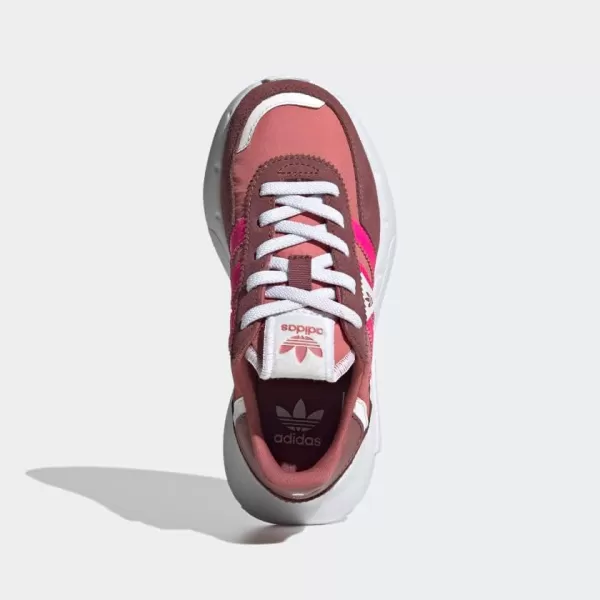 imageadidas UnisexChild Retropy F2 SneakerWonder RedTeam Shock PinkWhite