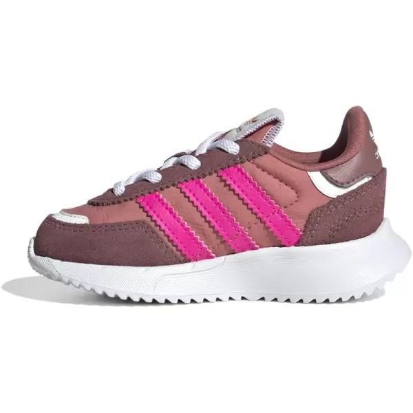 imageadidas UnisexChild Retropy F2 SneakerWonder RedTeam Shock PinkWhite Elastic