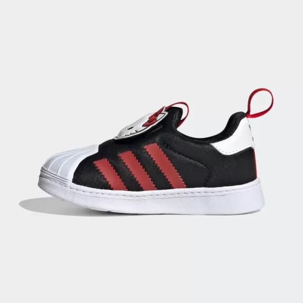 imageadidas UnisexChild Superstar 360 ShoesBlackVivid RedWhite