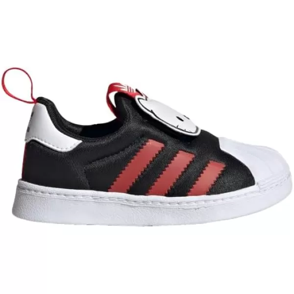 imageadidas UnisexChild Superstar 360 ShoesBlackVivid RedWhite