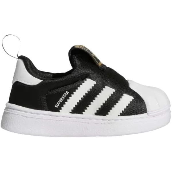 imageadidas UnisexChild Superstar 360 ShoesBlackWhiteGold Metallic