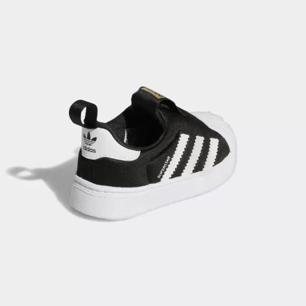 imageadidas UnisexChild Superstar 360 ShoesBlackWhiteGold Metallic