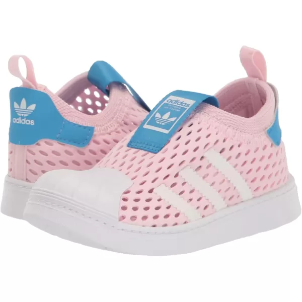 imageadidas UnisexChild Superstar 360 ShoesClear PinkWhitePulse Blue