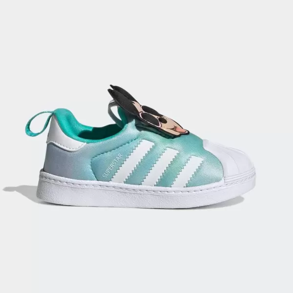 imageadidas UnisexChild Superstar 360 ShoesSemi Mint RushCore BlackFtwr White