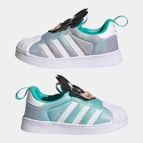 imageadidas UnisexChild Superstar 360 ShoesSemi Mint RushCore BlackFtwr White