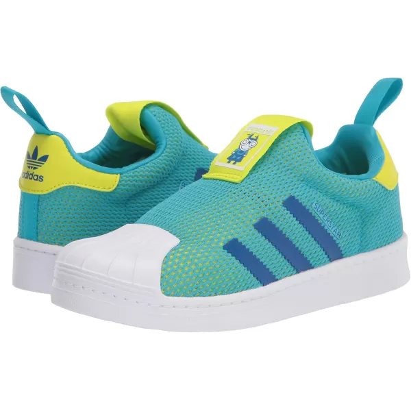 imageadidas UnisexChild Superstar 360 ShoesSignal CyanCollegiate RoyalBlack