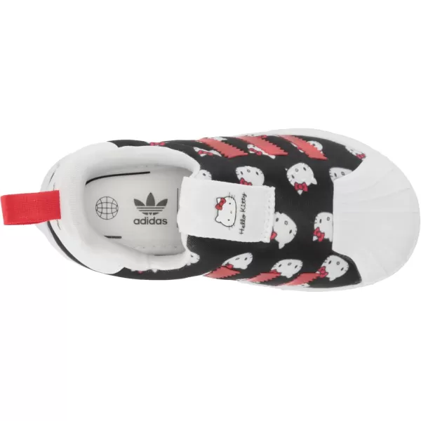 imageadidas UnisexChild Superstar 360 ShoesWhiteBlackVivid Red