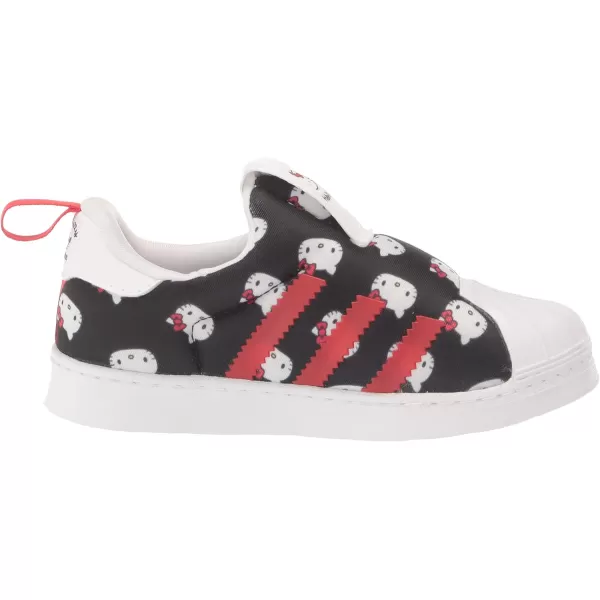 imageadidas UnisexChild Superstar 360 ShoesWhiteBlackVivid Red