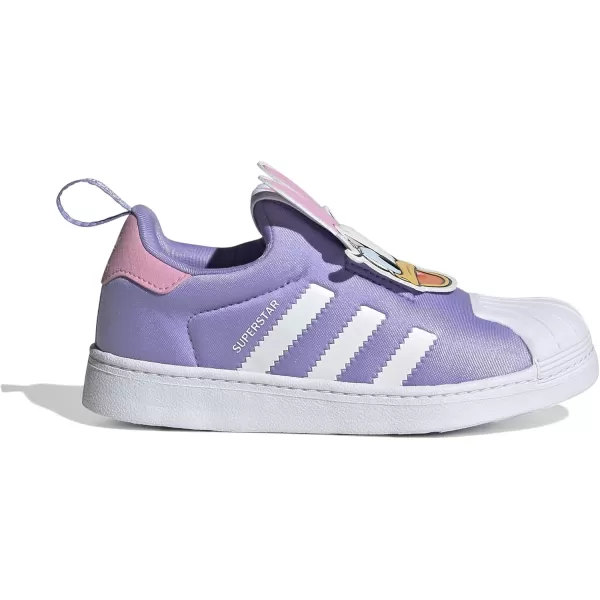 imageadidas UnisexChild Superstar 360 ShoesWhitePurpleWhite