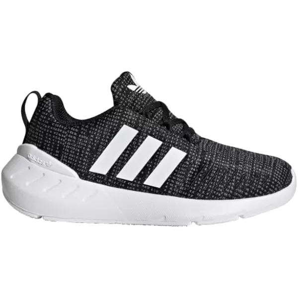 imageadidas UnisexChild Swift Run 22 SneakerBlackWhiteGrey