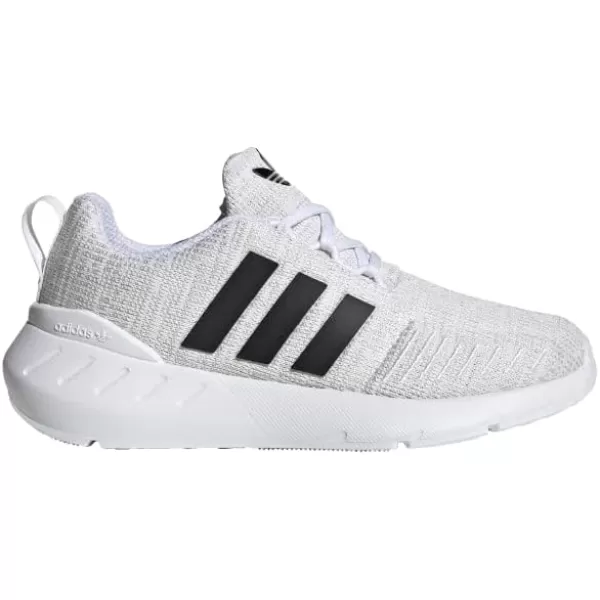 imageadidas UnisexChild Swift Run 22 SneakerWhiteBlackGrey