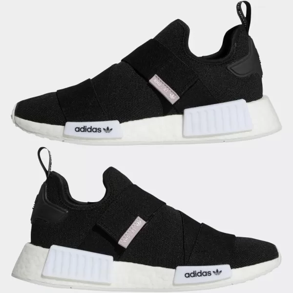 imageadidas Womens NMD R1 Slip On ShoesBlackBlackCore White