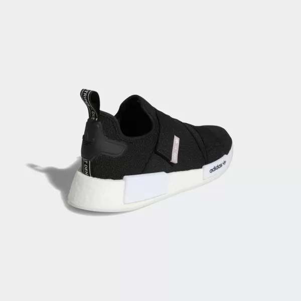 imageadidas Womens NMD R1 Slip On ShoesBlackBlackCore White