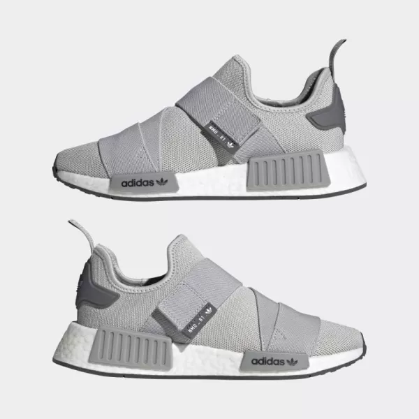 imageadidas Womens NMD R1 Slip On ShoesGreyWhiteGrey