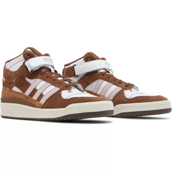 imageadidas Mens Forum Mid SneakerFtwr WhiteLight PinkPantone