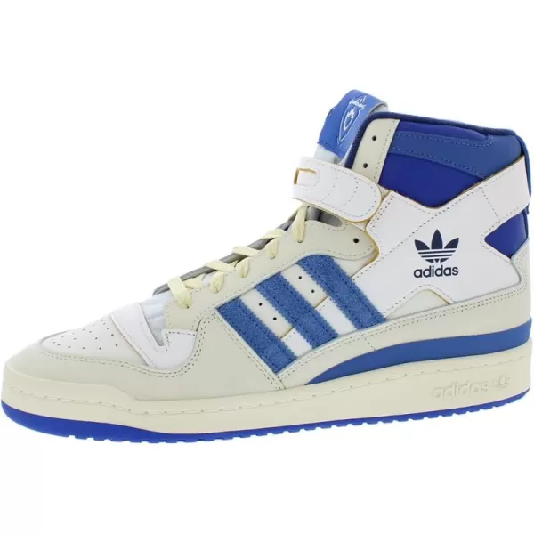 imageadidas Mens Forum Mid SneakerOff WhiteFootwear WhiteRoyal Blue