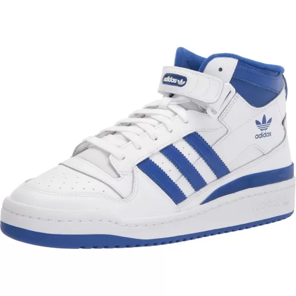 imageadidas Mens Forum Mid SneakerWhiteTeam Royal BlueWhite