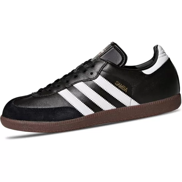 imageadidas Mens Samba Leather Short Tongue SoccerBlack BlackRunning White Footwear