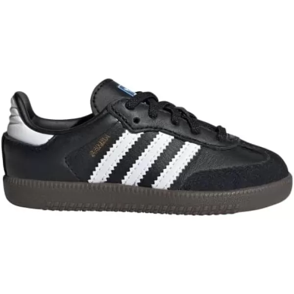 imageadidas Mens Samba Leather Short Tongue SoccerCblackFtwwhtGum5