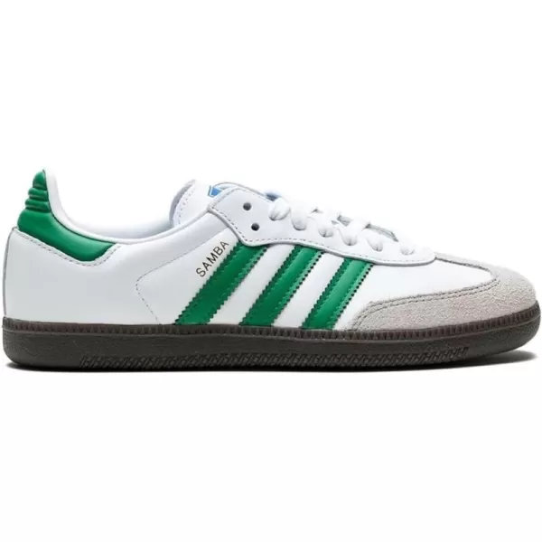 imageadidas Mens Samba Leather Short Tongue SoccerFootwear White Green Supplier Colour