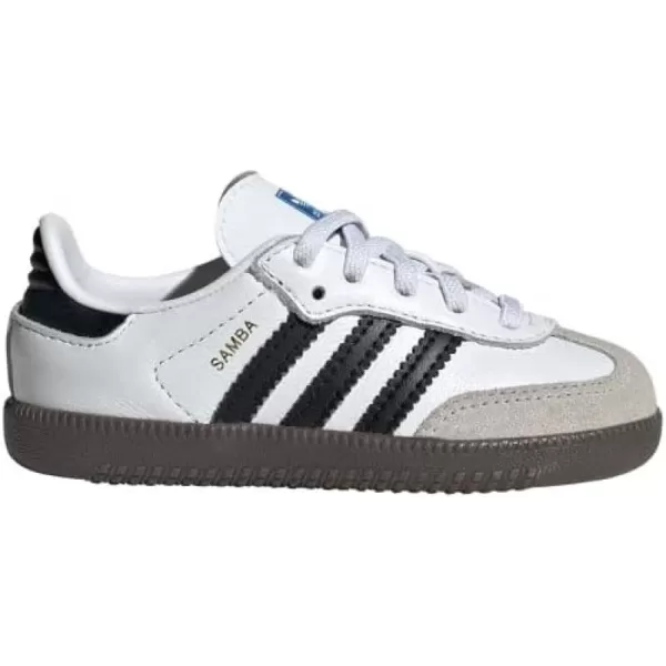 imageadidas Mens Samba Leather Short Tongue SoccerFootwear WhiteBlackGum