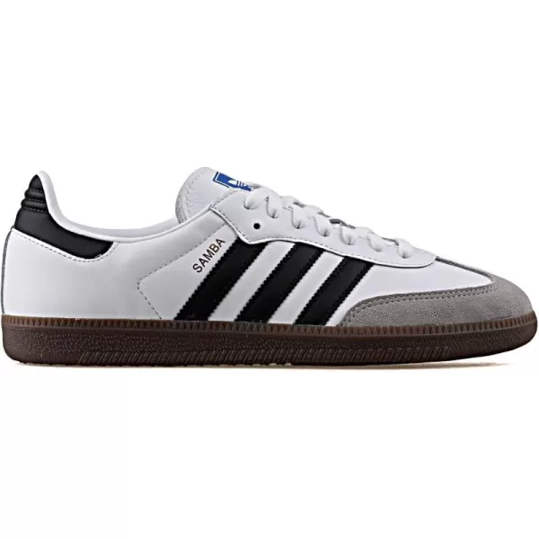 imageadidas Mens Samba Leather Short Tongue SoccerWhiteBlack