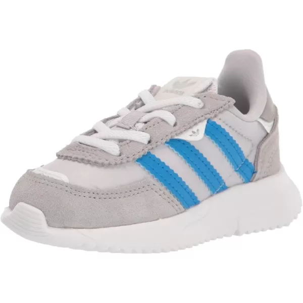 imageadidas UnisexChild Retropy F2 SneakerTeam Mid GreyBlue RushWhite Elastic