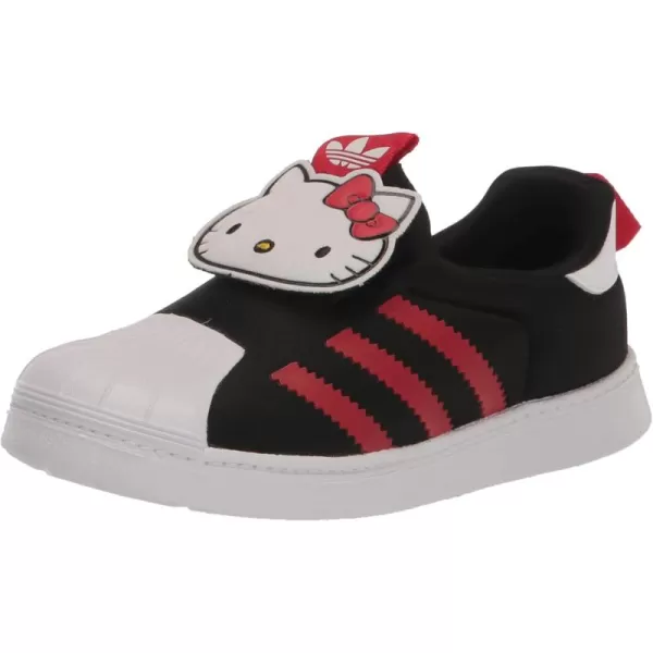 imageadidas UnisexChild Superstar 360 ShoesBlackVivid RedWhite