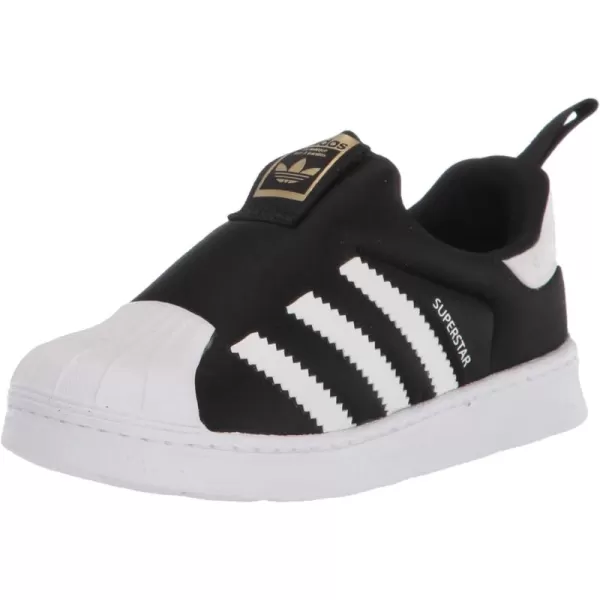 imageadidas UnisexChild Superstar 360 ShoesBlackWhiteGold Metallic